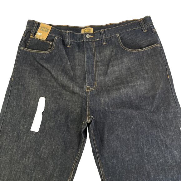 New Mens The Foundry Supply Co Relaxed Straight Dark Wash Denim Jeans Size 46x32 - Picture 1 of 7